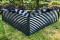 OUTFLEXX Eck-Hochbeet, Anthrazit, Zincalume, 270x270x90x84cm -Ausgewählte Geschäfte Für Garten- Und Outdoor-Produkte 10 18174.jpg