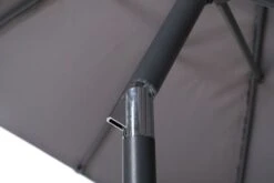 OUTFLEXX Mittelstockschirm, Hellgrau, Pulverbesch. Aluminium/Polyester PA-beschichtet, 270x150cm -Ausgewählte Geschäfte Für Garten- Und Outdoor-Produkte 10 18350.jpg