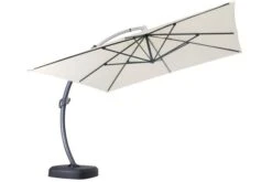 OUTFLEXX Luxus Ampelschirm, Anthrazit/creme, Edelstahl/Aluminium, 350x350cm, Inkl. Schirmständer Und Schutzhülle -Ausgewählte Geschäfte Für Garten- Und Outdoor-Produkte 10 18351.jpg