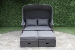 OUTFLEXX Fontana Loungebett, Grau, Polyrattan, Doppel-halbrund, Mit Unterschiebbaren Hockern, Dach Klappbar -Ausgewählte Geschäfte Für Garten- Und Outdoor-Produkte 10 18545.jpg