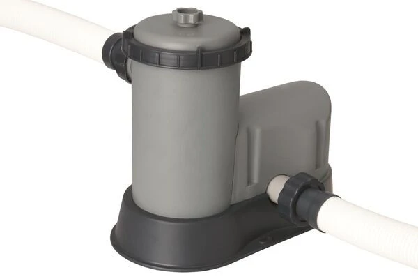 BESTWAY Power Steel Pool Mit Gestell, Grau, 549x274x122cm, Mit Filterpumpe, Leiter, Abdeckplane 12 BESTWAY Power Steel Pool Mit Gestell, Grau, 549x274x122cm, Mit Filterpumpe, Leiter, Abdeckplane – Bild 10