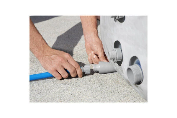 BESTWAY Lay-Z-Spa Paris AirJet Whirlpool, Weiß, Vinyl/Kunstleder, Ø196x66cm 12 BESTWAY Lay-Z-Spa Paris AirJet Whirlpool, Weiß, Vinyl/Kunstleder, Ø196x66cm – Bild 10