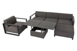 OUTFLEXX Loungetisch, Sooty, Alu/Sunbrella, 78/157 X 78 X 37/64 Cm, Höhenverstellbar -Ausgewählte Geschäfte Für Garten- Und Outdoor-Produkte 10 21010.jpg