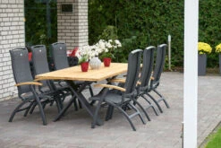 HARTMAN Xanadu Esstisch, Xerix, Alu / Teakholz, 220 X 100 Cm, X-Gestell -Ausgewählte Geschäfte Für Garten- Und Outdoor-Produkte 11 20405.jpg