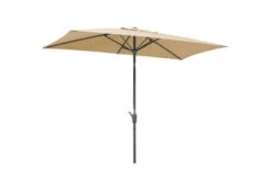 Schneider® SCHNEIDER Tunis Mittelstockschirm, Natur, Rechteckig, 270 X 150 Cm