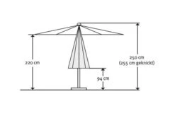 Schneider® SCHNEIDER Tunis Mittelstockschirm, Natur, Rechteckig, 270 X 150 Cm -Ausgewählte Geschäfte Für Garten- Und Outdoor-Produkte 12048 4 5.jpg
