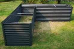 OUTFLEXX Eck-Hochbeet, Anthrazit, Zincalume, 270x270x90x84cm -Ausgewählte Geschäfte Für Garten- Und Outdoor-Produkte 12 18174.jpg