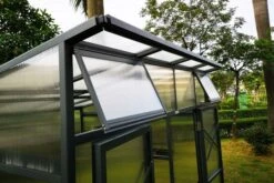 OUTFLEXX Gewächshaus, Anthrazit, Alu/Polycarbonat, 271x271x241/180cm, 4 Fenster, 10 Mm Wandstärke -Ausgewählte Geschäfte Für Garten- Und Outdoor-Produkte 12 18177.jpg