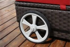 OUTFLEXX Sonnenliege, Braun, Polyrattan, 200x80x37,5cm, Inkl. Polster, Rückenlehne 4-stufig Verstellbar -Ausgewählte Geschäfte Für Garten- Und Outdoor-Produkte 1337 04.jpg