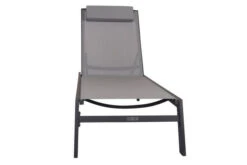 VILLANA Gartenliege, Anthrazit/grau, Aluminium/Textil, 198 X 60 X 32 Cm, Verstellbar -Ausgewählte Geschäfte Für Garten- Und Outdoor-Produkte 13405 10.jpg