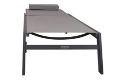 VILLANA Gartenliege, Anthrazit/grau, Aluminium/Textil, 198 X 60 X 32 Cm, Verstellbar -Ausgewählte Geschäfte Für Garten- Und Outdoor-Produkte 13405 11.jpg