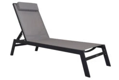 VILLANA Gartenliege, Anthrazit/grau, Aluminium/Textil, 198 X 60 X 32 Cm, Verstellbar -Ausgewählte Geschäfte Für Garten- Und Outdoor-Produkte 13405 8.jpg