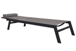 VILLANA Gartenliege, Anthrazit/grau, Aluminium/Textil, 198 X 60 X 32 Cm, Verstellbar -Ausgewählte Geschäfte Für Garten- Und Outdoor-Produkte 13405 9.jpg