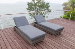 OUTFLEXX Rollliege, Grau, Polyrattan, 200x70x27,5cm, Rückenlehne 5-fach Verstellbar -Ausgewählte Geschäfte Für Garten- Und Outdoor-Produkte 17 18367.jpg