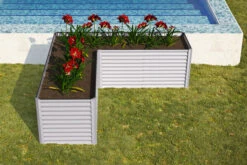 OUTFLEXX Eck-Hochbeet, Silber, Zincalume, 270x270x90x84cm -Ausgewählte Geschäfte Für Garten- Und Outdoor-Produkte 18173 4 CGI.jpg
