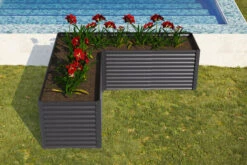 OUTFLEXX Eck-Hochbeet, Anthrazit, Zincalume, 270x270x90x84cm -Ausgewählte Geschäfte Für Garten- Und Outdoor-Produkte 18174 4 CGI.jpg