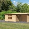 KARIBU Gartenhaus Trittau 5, Naturbelassen, Fichtenholz 40mm, 576 X 297 X 217 Cm, Pultdach, Anbau 3,3m Mit Rück- Und Seitenwand 1 KARIBU Gartenhaus Trittau 5, Naturbelassen, Fichtenholz 40mm, 576 X 297 X 217 Cm, Pultdach, Anbau 3,3m Mit Rück- Und Seitenwand -Ausgewählte Geschäfte Für Garten- Und Outdoor-Produkte 19433 8 01.jpg