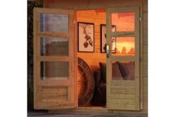 KARIBU Gartenhaus Trittau 5, Naturbelassen, Fichtenholz 40mm, 576 X 297 X 217 Cm, Pultdach, Anbau 3,3m Mit Rück- Und Seitenwand -Ausgewählte Geschäfte Für Garten- Und Outdoor-Produkte 19433 8 02.jpg