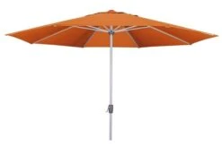 DOPPLER Active Mittelstockschirm, Terrakotta, Aluminium/Textil, Ø 380 Cm, Mit Kurbel