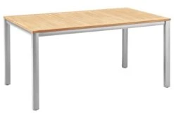 KETTLER GranadaTisch, Silber, Alu/FSC-Teak, 160x95 Cm, 0301221-0100