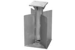 Schneider® SCHNEIDER Universal-Bodenanker Für Sonnenschirme, Silber, Stahl Verzinkt, 28 X 28 X 45 Cm