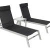 VILLANA 2er-Set Sonnenliegen, Silber/schwarz, Alu/Textil, 198x66x32cm, Mit Beistelltisch 45x45cm -Ausgewählte Geschäfte Für Garten- Und Outdoor-Produkte 1 13886.jpg