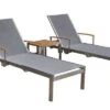 OUTFLEXX 2er-Set Sonnenliegen, Silber, Edelstahl/Teak, 195,5x74x35cm, Mit Beistelltisch 45x45cm -Ausgewählte Geschäfte Für Garten- Und Outdoor-Produkte 1 14166.jpg