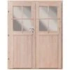 KARIBU Doppelflügeltür, Fichtenholz