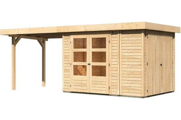 KARIBU Gartenhaus Retola 2, Fichtenholz 19 Mm, Inkl. Anbauschrank 3 KARIBU Gartenhaus Retola 2, Fichtenholz 19 Mm, Inkl. Anbauschrank