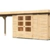 KARIBU Gartenhaus Retola 3, Fichtenholz 19 Mm, Inkl. Anbauschrank