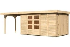 KARIBU Gartenhaus Retola 6, Fichtenholz 19 Mm, Inkl. Anbauschrank