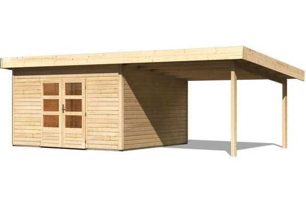KARIBU Gartenhaus Northeim 5, Fichtenholz 38 Mm, Pultdach 3 KARIBU Gartenhaus Northeim 5, Fichtenholz 38 Mm, Pultdach