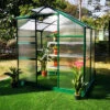OUTFLEXX Gewächshaus, Grün, Alu/Polycarbonat, 190x125x203 Cm, Pulverbeschichtet -Ausgewählte Geschäfte Für Garten- Und Outdoor-Produkte 1 20085.jpg