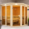 KARIBU Sauna Ainur, Fichtenholz 68 Mm, Eckeinstieg, Ca. 3,7m² -Ausgewählte Geschäfte Für Garten- Und Outdoor-Produkte 1 20264 8.jpg