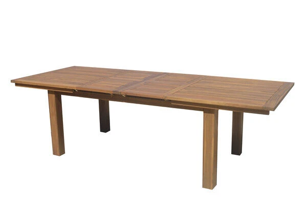 OUTFLEXX Esstisch, Natur, FSC-Akazienholz, 180/220/260x100cm, Oil Finished, Zweifacher Synchronauszug 3 OUTFLEXX Esstisch, Natur, FSC-Akazienholz, 180/220/260x100cm, Oil Finished, Zweifacher Synchronauszug