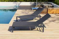 OUTFLEXX Liege, Anthrazit Matt/schwarz, Alu/Textilene, 190x62x34cm, Rückenlehne Verstellbar -Ausgewählte Geschäfte Für Garten- Und Outdoor-Produkte 20394 03.jpg