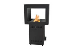OUTFLEXX Gartenkamin, Schwarz, Stahl, 88 X 64 X 132 Cm, Gasfunktion, Auf Rädern -Ausgewählte Geschäfte Für Garten- Und Outdoor-Produkte 21618 01.jpg