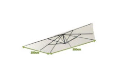 OUTFLEXX Ersatzdach Für Ampelschirme, Polyester, Creme, 350x350cm -Ausgewählte Geschäfte Für Garten- Und Outdoor-Produkte 21763 4.jpg