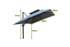 OUTFLEXX Ampelschirm, Anthrazit, Aluminium/Polyester, 300x300cm, Quadratisch 19 OUTFLEXX Ampelschirm, Anthrazit, Aluminium/Polyester, 300x300cm, Quadratisch -Ausgewählte Geschäfte Für Garten- Und Outdoor-Produkte 21787 5.jpg