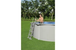 BESTWAY Hydrium Pool Komplett-Set, Grau, Stahl/PVC, 610x360x120cm, Oval, Mit Sandfilter, Leiter, Abdeck- Und Bodenplane -Ausgewählte Geschäfte Für Garten- Und Outdoor-Produkte 21949 08.jpg