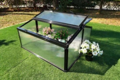 OUTFLEXX Gewächshaus, Schwarz, Alu/Polycarbonat, 120x90x57cm, Pulverbeschichtet -Ausgewählte Geschäfte Für Garten- Und Outdoor-Produkte 22272 4.jpg