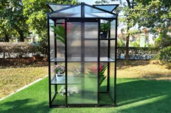 OUTFLEXX Gewächshaus, Schwarz, Alu/Polycarbonat, 111x61x175cm, Pulverbeschichtet -Ausgewählte Geschäfte Für Garten- Und Outdoor-Produkte 22273 4.jpg