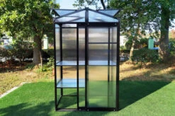 OUTFLEXX Gewächshaus, Schwarz, Alu/Polycarbonat, 111x61x175cm, Pulverbeschichtet -Ausgewählte Geschäfte Für Garten- Und Outdoor-Produkte 22273 6.jpg