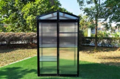 OUTFLEXX Gewächshaus, Schwarz, Alu/Polycarbonat, 111x61x175cm, Pulverbeschichtet -Ausgewählte Geschäfte Für Garten- Und Outdoor-Produkte 22273 8.jpg