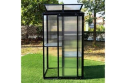 OUTFLEXX Gewächshaus, Schwarz, Alu/Polycarbonat, 91x51x168cm, Pulverbeschichtet -Ausgewählte Geschäfte Für Garten- Und Outdoor-Produkte 22274 3.jpg
