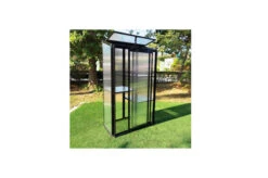 OUTFLEXX Gewächshaus, Schwarz, Alu/Polycarbonat, 91x51x168cm, Pulverbeschichtet -Ausgewählte Geschäfte Für Garten- Und Outdoor-Produkte 22274 4.jpg