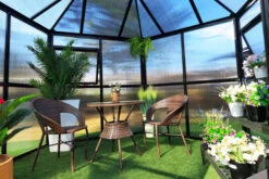 OUTFLEXX Gewächshaus, Schwarz, Alu/Polycarbonat, 309x355x272cm, Pulverbeschichtet -Ausgewählte Geschäfte Für Garten- Und Outdoor-Produkte 22275 10.jpg