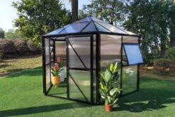 OUTFLEXX Gewächshaus, Schwarz, Alu/Polycarbonat, 309x355x272cm, Pulverbeschichtet -Ausgewählte Geschäfte Für Garten- Und Outdoor-Produkte 22275 6.jpg