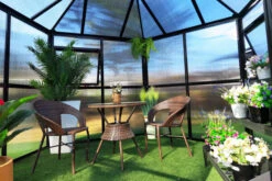 OUTFLEXX Gewächshaus, Schwarz, Alu/Polycarbonat, 309x355x272cm, Pulverbeschichtet -Ausgewählte Geschäfte Für Garten- Und Outdoor-Produkte 22275 9.jpg