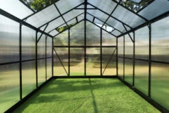 OUTFLEXX Gewächshaus, Schwarz, Alu/Polycarbonat, 250x250x228cm, Pulverbeschichtet -Ausgewählte Geschäfte Für Garten- Und Outdoor-Produkte 22277 4.jpg